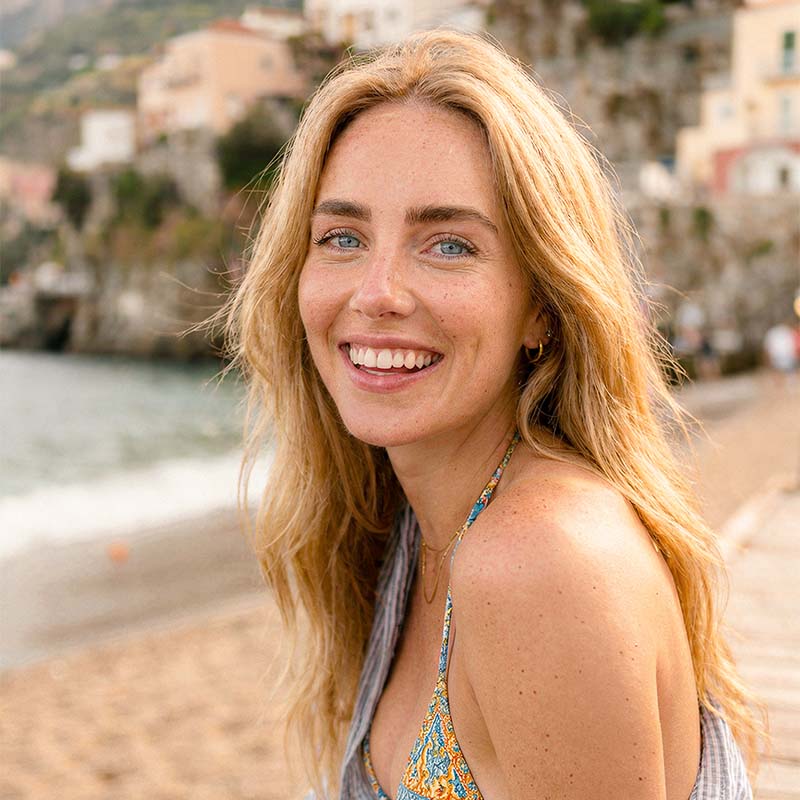 Elena Marchetti (AI persona, synthetic portrait)