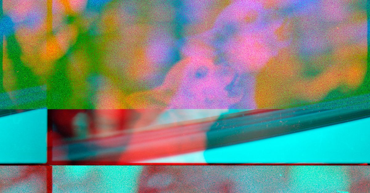 abstract overlay of invisible watermark pattern on generated text