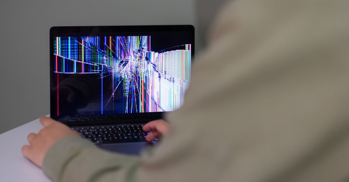 abstract digital lock cracking on Windows screen