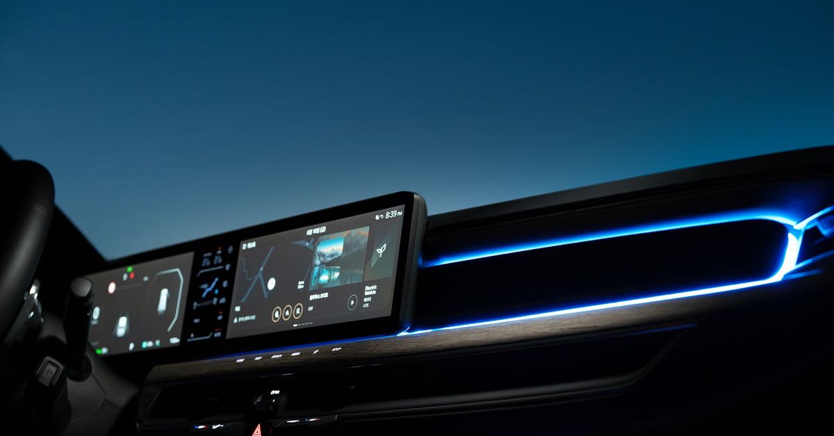 driver interacting with a voice assistant on a car dashboard, laptop showing FaceTime call, gaming controller on a PC, smart TV with dimmed screen