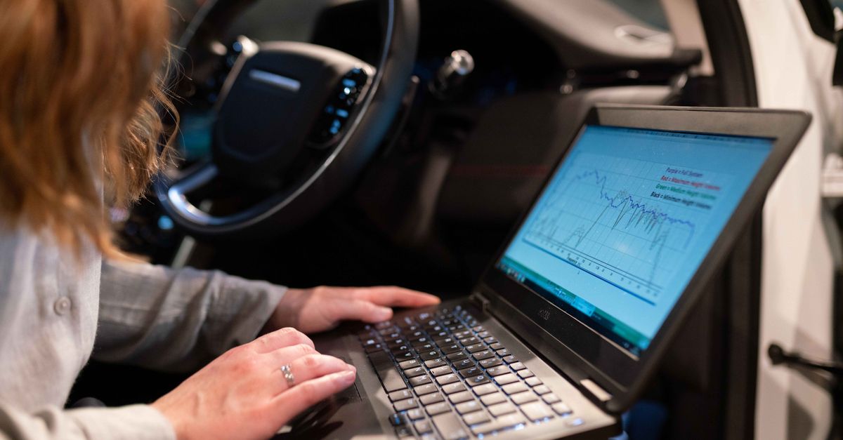 researcher analyzing biological data with AI on a laptop