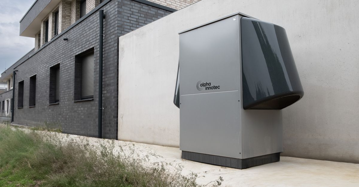 sponge-like heat pump material inside a modern home heating system