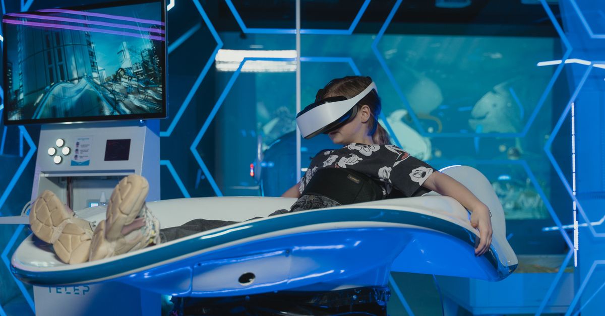 futuristic autonomous vehicle simulation lab with AI interfaces